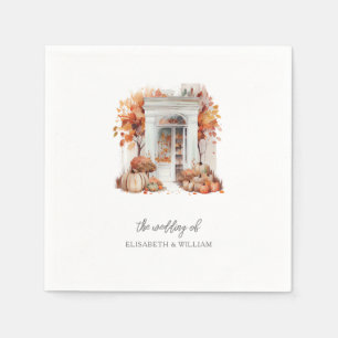 Serviette En Papier Mariage blanc porte avant chute