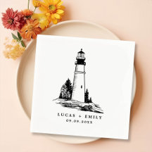 Mariage bleu foncé Nautical Seaside