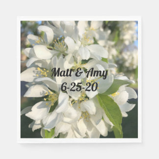 Serviette En Papier Mariage Blossoms déjeuner personnalisé Napkin