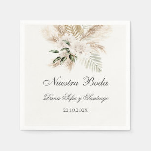 Serviette En Papier Mariage Boho espagnol