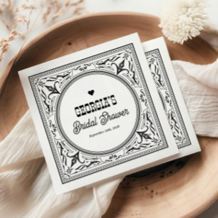 Serviette En Papier Mariage Champêtre Chic Western Vintage pour une Co