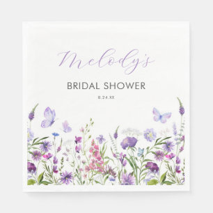 Serviette En Papier Mariage Champêtre de Papillon