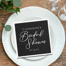 Mariage chic noir et blanc personnalisé