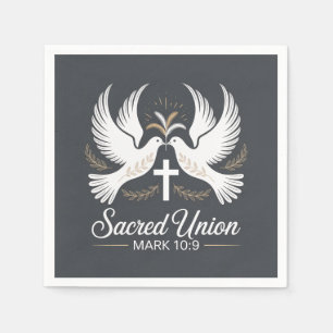 Serviette En Papier Mariage Chrétien Union Sacrée