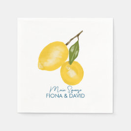 Serviette En Papier Mariage citron