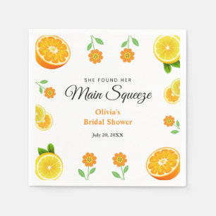 Serviette En Papier Mariage Citron Été Citrus Main Squeeze 