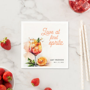 Serviette En Papier Mariage coup de foudre Bridal Shower