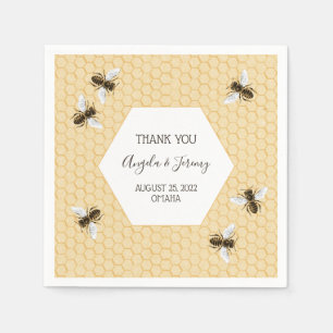 Serviette En Papier Mariage d'abeilles vintages