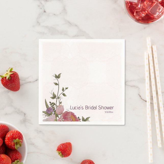 Serviette En Papier Mariage dans les bois de Bourgogne (En situation)