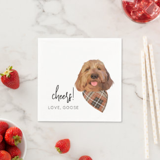 Serviette En Papier Mariage de automne de chien personnalisé serviette