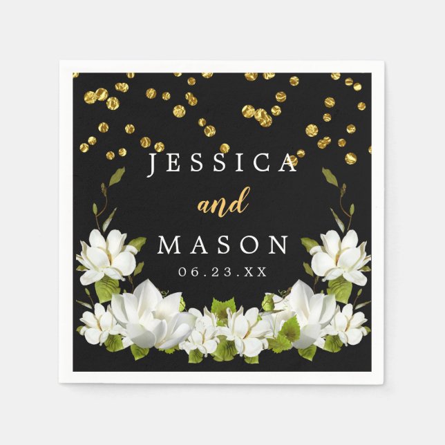 Serviette En Papier Mariage de base Cocktail serviettes (Devant)