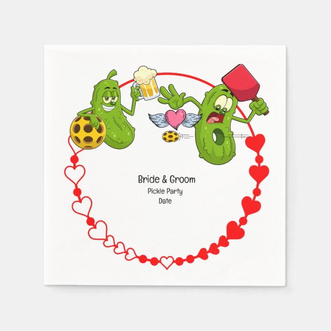 Serviette En Papier Mariage de basket-ball (Devant)