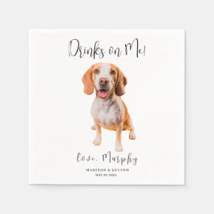 Serviette En Papier Mariage de chien serviettes