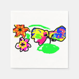 Serviette En Papier Mariage de colibris