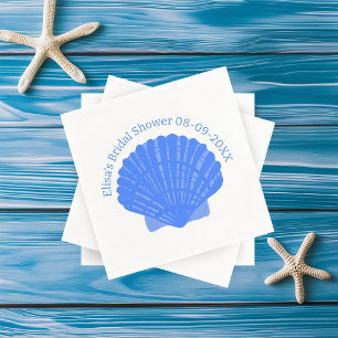 Serviette En Papier Mariage de Fête des mariées PERSONNALISÉ Blue Seas