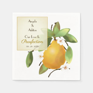 Serviette En Papier Mariage de fruits poires