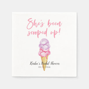Serviette En Papier Mariage de glace à la crème ramassé
