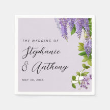 Mariage de la glycine violette à pendaison botaniq