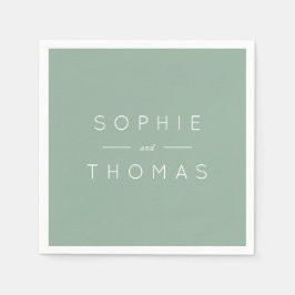 Serviette En Papier Mariage de lumière