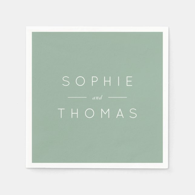 Serviette En Papier Mariage de lumière (Devant)