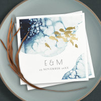Mariage DE MONOGRAMME DE POISSON SOUS-MARINE GOLD