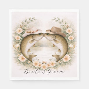 Serviette En Papier Mariage de pêche au Texas