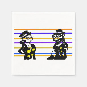 Serviette En Papier Mariage de pirates