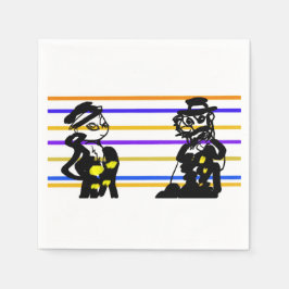 Serviette En Papier Mariage de pirates