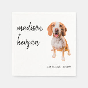 Serviette En Papier Mariage de serviettes de chien