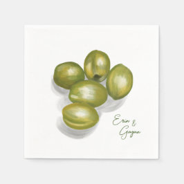 Serviette En Papier mariage des olives