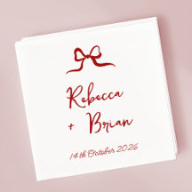 Mariage d'esquisse de ruban à ruban à main rouge