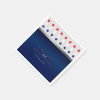Mariage d'étoiles patriotique rouge, blanc et bleu