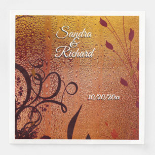 Serviette En Papier Mariage Dew cuivre