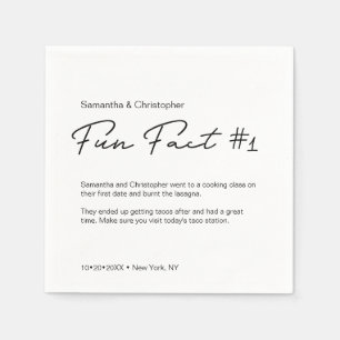 Serviette En Papier MARIAGE d'informations pour le plaisir classique n