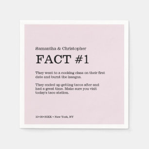 Serviette En Papier Mariage Dusty Rose Fact personnalisé serviettes
