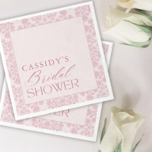 Mariage Élégant Moderne Toile Florale Rose