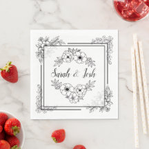 Mariage Élégant Noir et Blanc