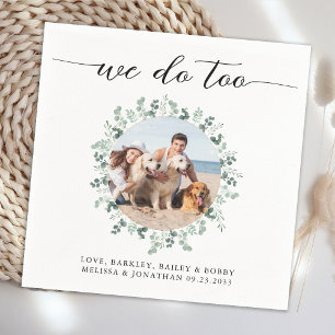 Serviette En Papier Mariage Élégant Nous Faisons Trop Moderne Photo An