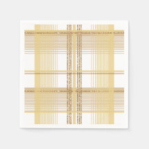 Mariage en or tartan à damiers plaid