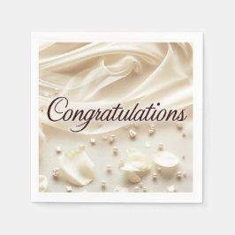 Serviette En Papier Mariage Félicitations Papier Napkin