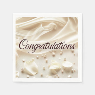 Serviette En Papier Mariage Félicitations Papier Napkin
