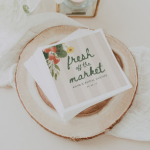 Serviette En Papier Mariage Floral Moderne Frais du Marché