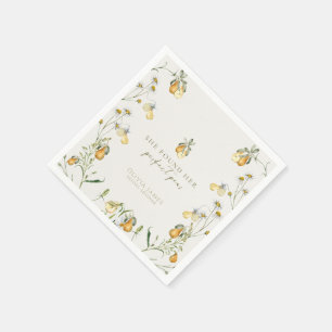 Serviette En Papier Mariage floral parfait thème poire