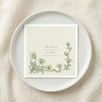 Mariage floral vintage bordure art nouveau classiq