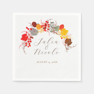 Serviette En Papier Mariage Français Kissed Sweet Berry Raisins