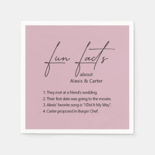 Serviette En Papier Mariage Fun Faits Sur Dusty Rose