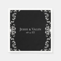 Mariage gothique noir et blanc