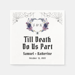 Serviette En Papier Mariage Halloween