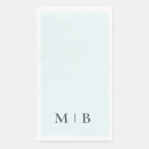 Serviette En Papier Mariage Icy Blue contemporain