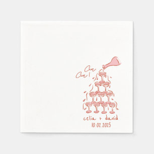 Serviette En Papier Mariage italien Cin Cin